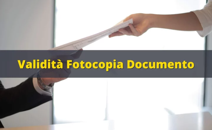 validita fotocopia documento