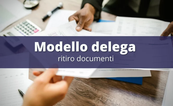 delega per ritiro documenti