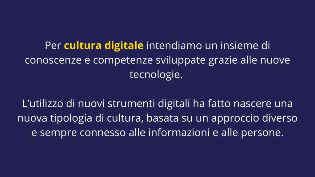 cultura digitale definizione