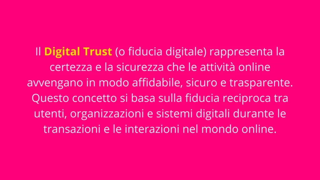 digital trust significato