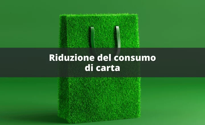 riduzione del consumo di carta